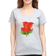 Load image into Gallery viewer, Ganpati JI(Ganesh) T-Shirt for Women-Grey Melange-Ektarfa.online

