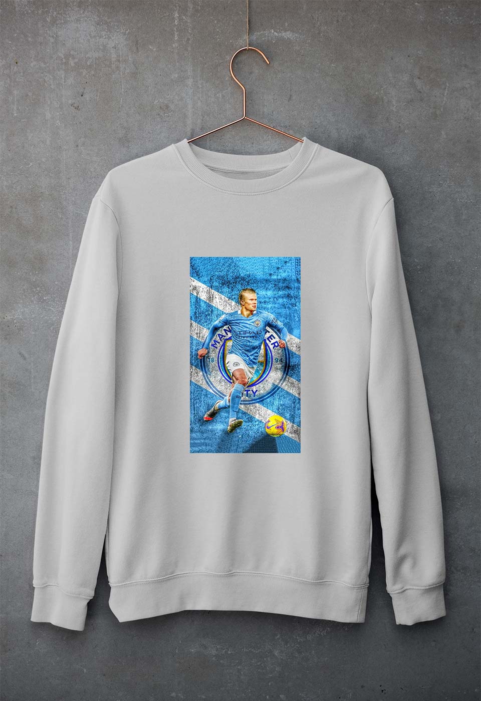 Erling Haaland Unisex Sweatshirt for Men/Women-Grey Melange-Ektarfa.online