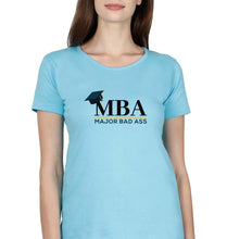 Load image into Gallery viewer, MBA T-Shirt for Women-SkyBlue-Ektarfa.online
