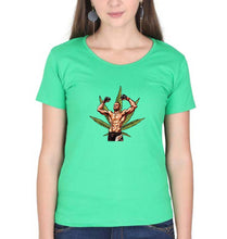 Load image into Gallery viewer, Nate Diaz UFC Weed T-Shirt for Women-flag green-Ektarfa.online
