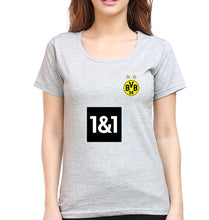 Load image into Gallery viewer, Borussia Dortmund 2021-22 T-Shirt for Women-Grey Melange-Ektarfa.online
