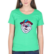 Load image into Gallery viewer, Bear T-Shirt for Women-flag green-Ektarfa.online
