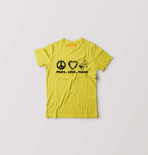 Load image into Gallery viewer, Peace Love Piano Kids T-Shirt for Boy/Girl-Yellow-Ektarfa.online
