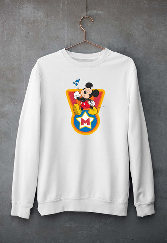 Mickey Mouse Unisex Sweatshirt for Men/Women-White-Ektarfa.online