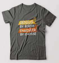 Load image into Gallery viewer, Genius Engineer T-Shirt for Men-Charcoal-Ektarfa.online
