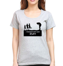 Load image into Gallery viewer, Rum Funny T-Shirt for Women-Grey Melange-Ektarfa.online
