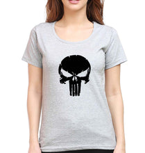 Load image into Gallery viewer, Punisher T-Shirt for Women-Grey Melange-Ektarfa.online
