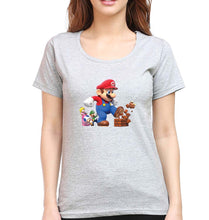 Load image into Gallery viewer, Mario T-Shirt for Women-Grey Melange-Ektarfa.online
