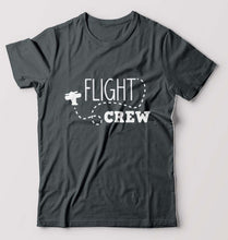 Load image into Gallery viewer, Flight Crew T-Shirt for Men-Steel grey-Ektarfa.online
