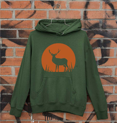 Deer Unisex Hoodie for Men/Women-Dark Green-Ektarfa.online
