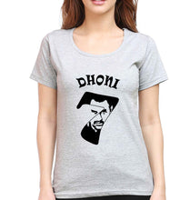 Load image into Gallery viewer, MS Dhoni (MSD) T-Shirt for Women-Grey Melange-Ektarfa.online

