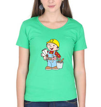 Load image into Gallery viewer, Bob the Builder T-Shirt for Women-flag green-Ektarfa.online
