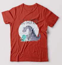 Load image into Gallery viewer, Dinosaur T-Shirt for Men-Brick Red-Ektarfa.online
