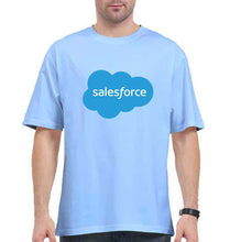 Load image into Gallery viewer, Salesforce Oversized T-Shirt for Men-Baby Blue-Ektarfa.online
