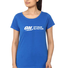 Load image into Gallery viewer, optimum nutrition (ON) T-Shirt for Women-Royal Blue-Ektarfa.online
