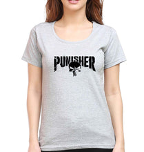 Load image into Gallery viewer, Punisher T-Shirt for Women-Grey Melange-Ektarfa.online
