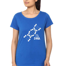 Load image into Gallery viewer, Cycling DNA T-Shirt for Women-Royal Blue-Ektarfa.online
