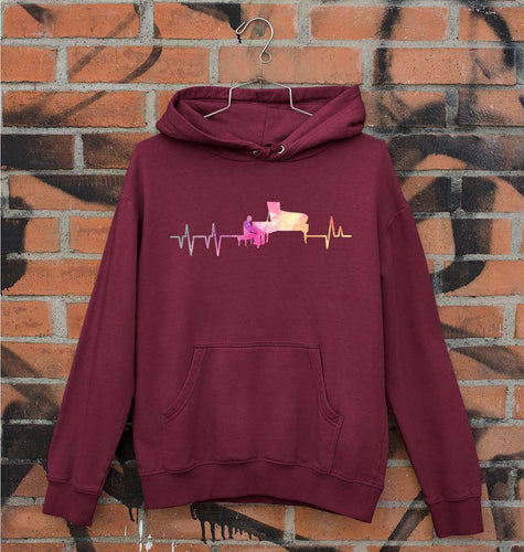 Piano Unisex Hoodie for Men/Women-Maroon-Ektarfa.online