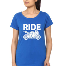 Load image into Gallery viewer, Ride Superbike T-Shirt for Women-Royal Blue-Ektarfa.online

