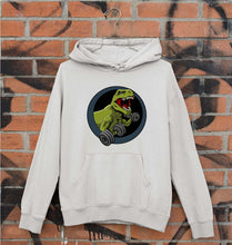 Load image into Gallery viewer, Angry T-Rex Gym Unisex Hoodie for Men/Women-Grey Melange-Ektarfa.online
