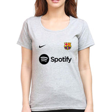 Load image into Gallery viewer, Barcelona 2022-23 T-Shirt for Women-Grey Melange-Ektarfa.online
