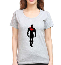 Load image into Gallery viewer, Superman Superhero T-Shirt for Women-Grey Melange-Ektarfa.online
