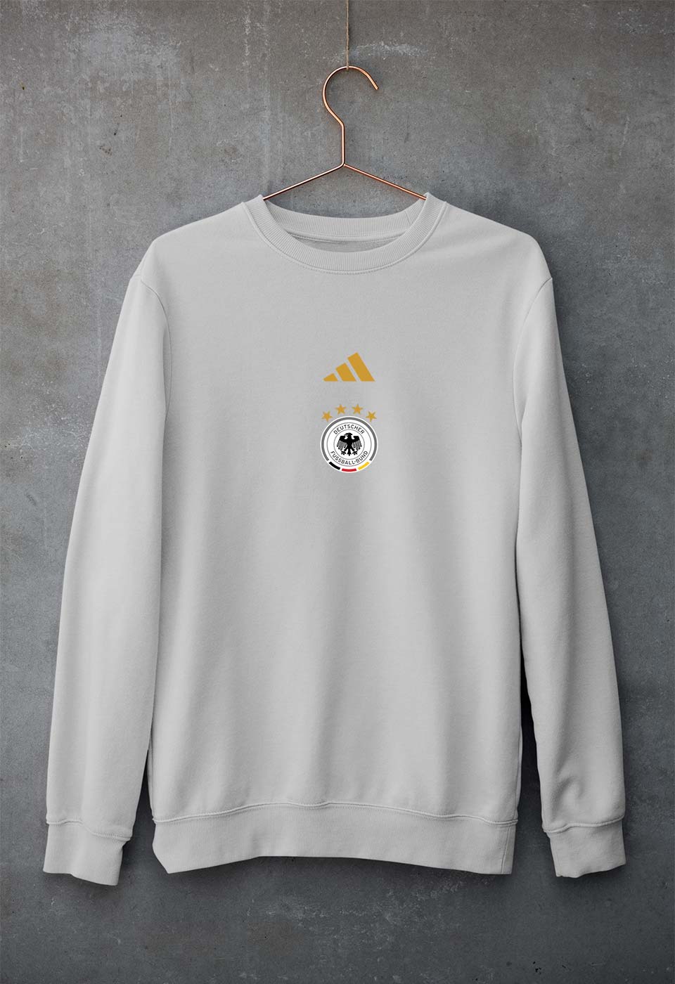 Germany Football Unisex Sweatshirt for Men/Women-Grey Melange-Ektarfa.online