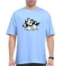 Load image into Gallery viewer, Penguins of Madagascar Oversized T-Shirt for Men-Baby Blue-Ektarfa.online
