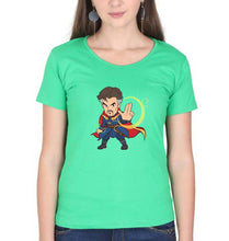 Load image into Gallery viewer, Doctor Strange Superhero T-Shirt for Women-flag green-Ektarfa.online
