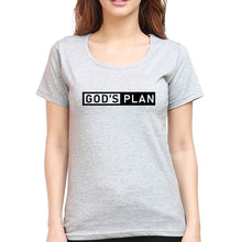 Load image into Gallery viewer, God&#39;s plan T-Shirt for Women-Grey Melange-Ektarfa.online
