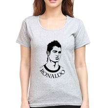 Load image into Gallery viewer, Cristiano Ronaldo CR7 T-Shirt for Women-Grey Melange-Ektarfa.online
