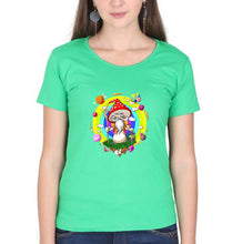 Load image into Gallery viewer, Mushroom T-Shirt for Women-Flag Green-Ektarfa.online
