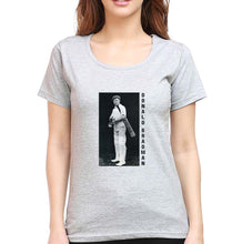 Load image into Gallery viewer, Donald Bradman T-Shirt for Women-Grey Melange-Ektarfa.online
