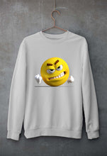 Load image into Gallery viewer, Angry Emoji Unisex Sweatshirt for Men/Women-Grey Melange-Ektarfa.online
