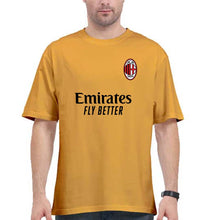 Load image into Gallery viewer, A.C. Milan 2021-22 Oversized T-Shirt for Men-Golden Yellow-Ektarfa.online
