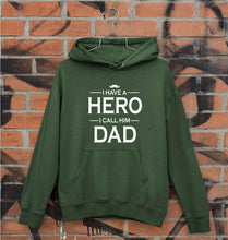 Load image into Gallery viewer, I Have A Hero I Call Him Dad Unisex Hoodie for Men/Women-Dark Green-Ektarfa.online
