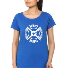 Load image into Gallery viewer, Humble Hungry Gym T-Shirt for Women-Royal Blue-Ektarfa.online
