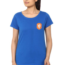 Load image into Gallery viewer, Netherlands Football T-Shirt for Women-Royal Blue-Ektarfa.online
