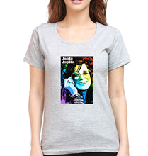 Load image into Gallery viewer, Janis Joplin T-Shirt for Women-Grey Melange-Ektarfa.online

