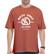 Load image into Gallery viewer, Nate Diaz UFC Oversized T-Shirt for Men-Coral-Ektarfa.online
