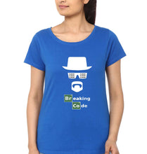 Load image into Gallery viewer, Geek Coder T-Shirt for Women-Royal Blue-Ektarfa.online
