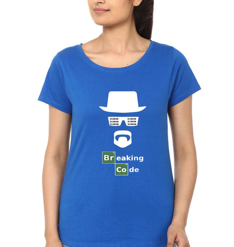 Geek Coder T-Shirt for Women-Royal Blue-Ektarfa.online