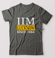 Load image into Gallery viewer, IIM Lucknow T-Shirt for Men-Charcoal-Ektarfa.online
