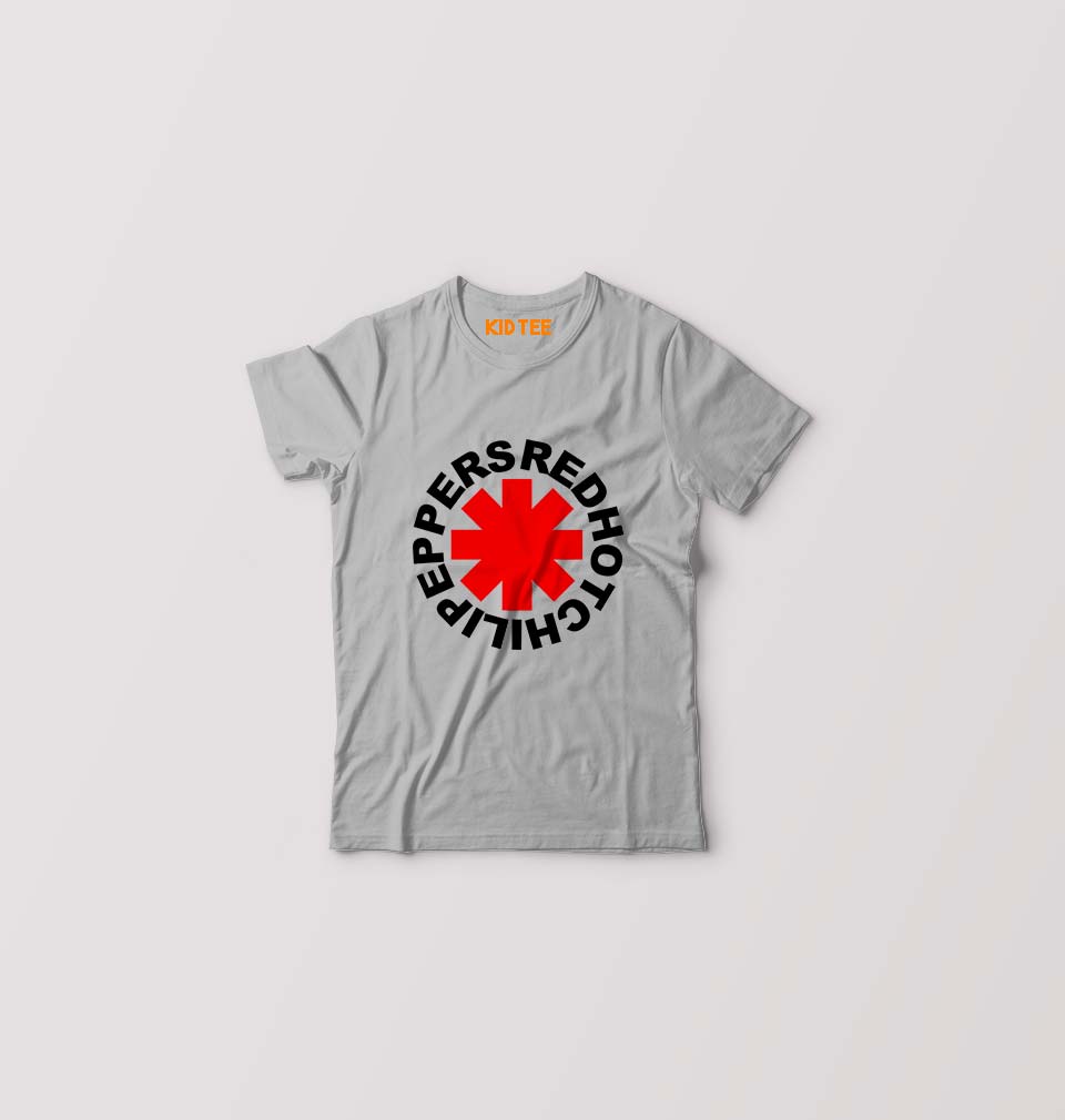 Red Hot Chili Peppers Kids T-Shirt for Boy/Girl-Grey-Ektarfa.online