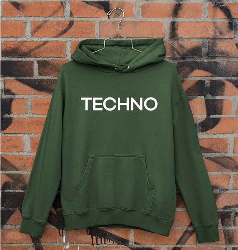 Techno Unisex Hoodie for Men/Women-Dark Green-Ektarfa.online