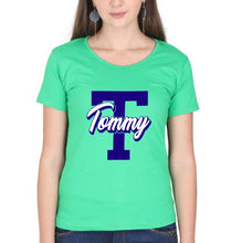 Load image into Gallery viewer, Varsity Tommy T-Shirt for Women-flag green-Ektarfa.online
