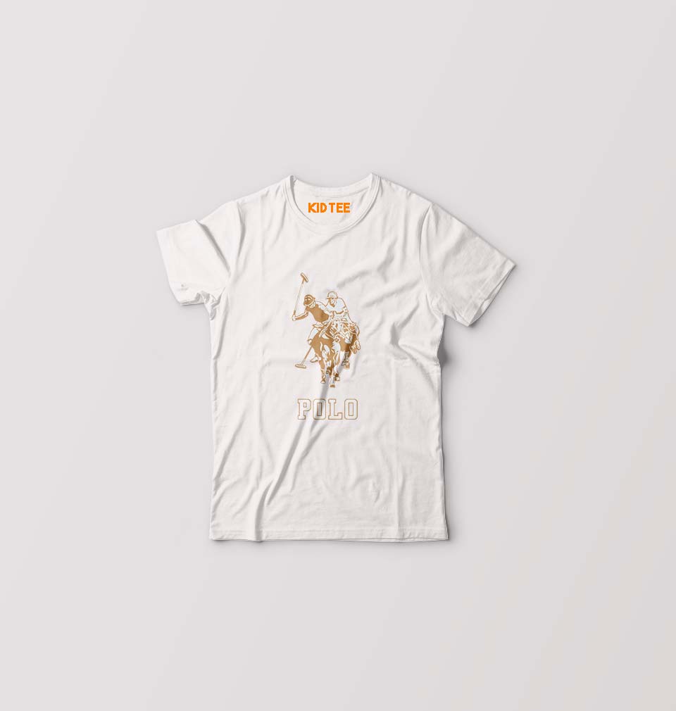 Polo Kids T-Shirt for Boy/Girl-White-Ektarfa.online