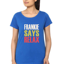 Load image into Gallery viewer, Frankie Says Relax Friends T-Shirt for Women-Royal Blue-Ektarfa.online
