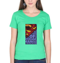 Load image into Gallery viewer, Superman Superhero T-Shirt for Women-flag green-Ektarfa.online
