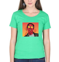 Load image into Gallery viewer, Asap Rocky T-Shirt for Women-flag green-Ektarfa.online
